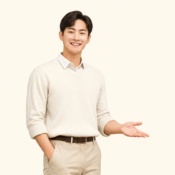 미니밴 장기렌트 상담 신청을 안내하는 담당자